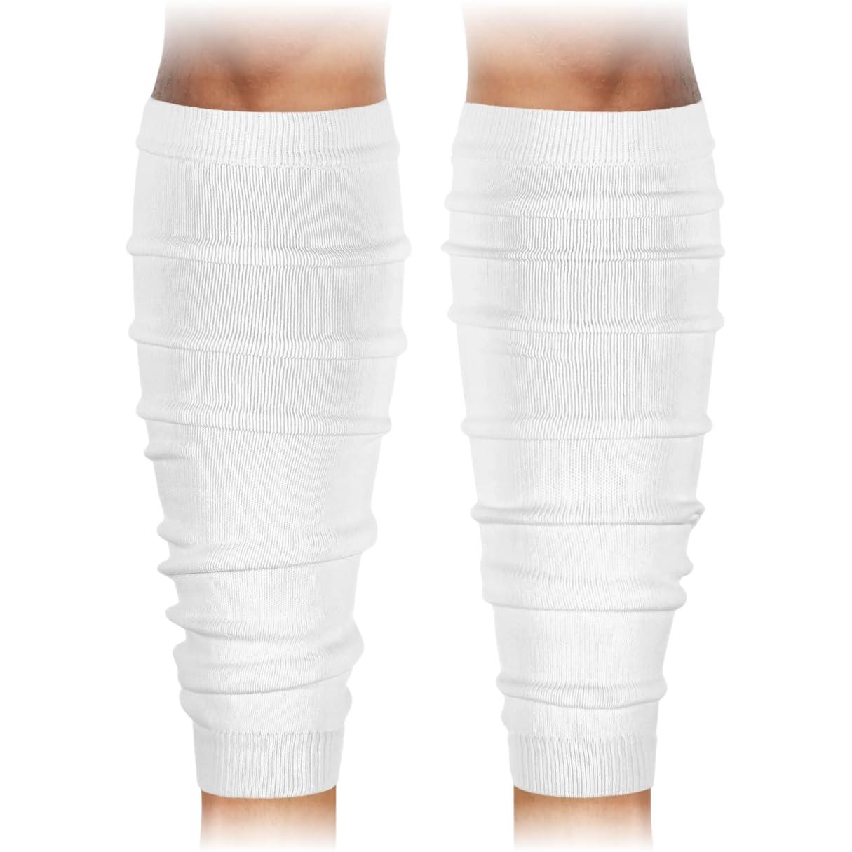 SLEEFS SLEEFS Football Leg Sleeves [1 Pair - Youth - White] - For Adult & Youth - Calf Compression Sleeves for Men and Boys