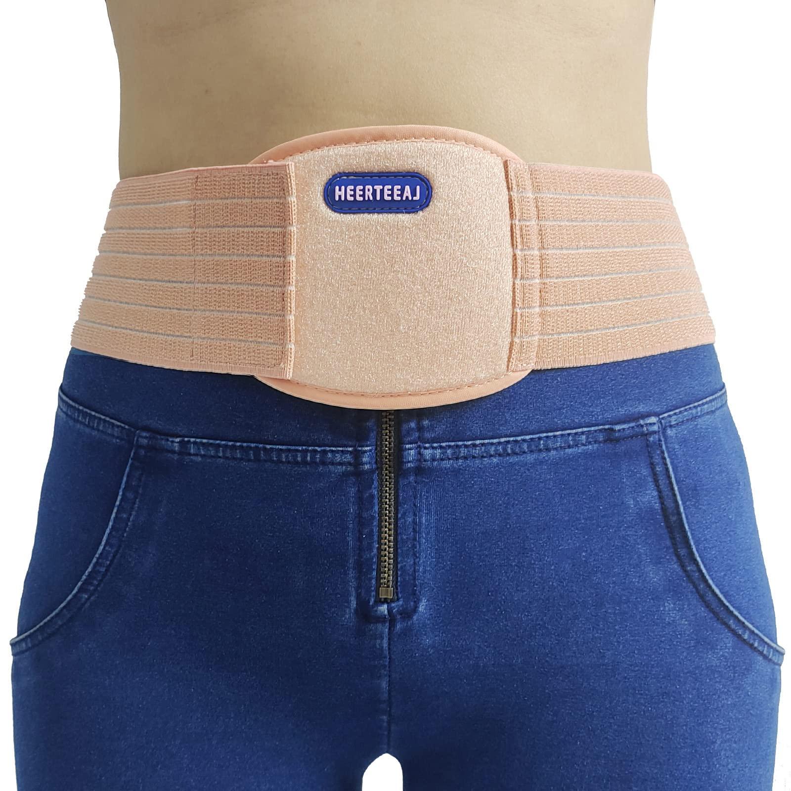 HEERTEEAJ HEERTEEAJ Umbilical Hernia Belt | Abdominal Hernia Belt for Men & Women | Belly Button Umbilical Hernia Binder w/ 1 Hernia Compression Pads | Ventral, Epigastric & Post Surgery Support Belts