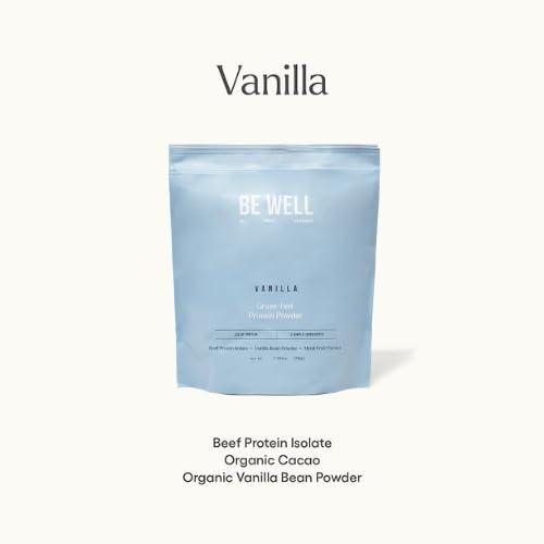 Be Well by Kelly LeVeque Be Well by Kelly Vanilla Grass-Fed Beef Protein Powder, 23G of Protein & Zero Carbs (3 Ingredients, 30 Servings) 9 Amino Acids + 3 BCAAs No Soy, No Dairy, Stevia-Free, No Sugar Added 1.62lb 732g