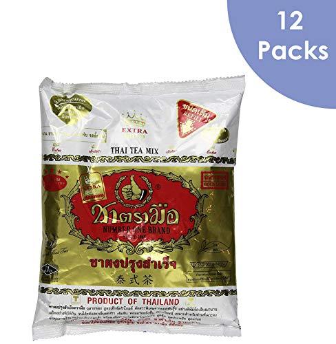 Number-One Wholesale Number-One Premium Thai Iced Tea Extra Gold, 400g (14 Ounce), Pack of 12