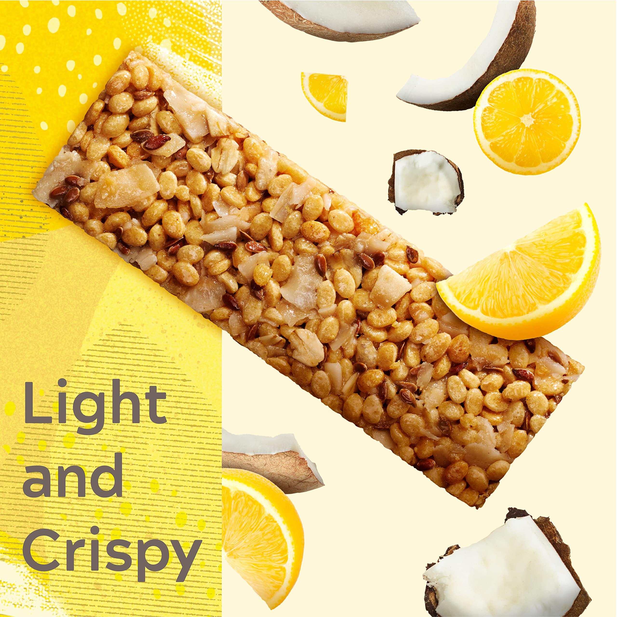 Simply Protein Simply Protein - Lemon Coconut Crispy Bars - Plant Based Protein Bars - Low Carb, Low Sugar, High Fiber - 12g Protein, 2g Sugar, 7g Fiber - Vegan, Gluten Free, Non GMO, Kosher - 32 Bars