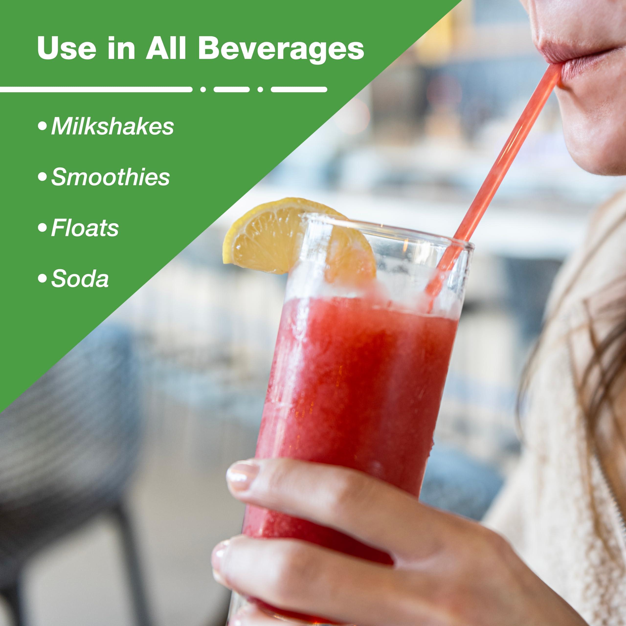 PrimeWare Case of 2000 Clear Plant-Based Straws 10.25" Long Cellulosic Clear Jumbo Compostable Straws, Ideal Eco Friendly Drinking Straws, Individually Wrapped Straws in Paper