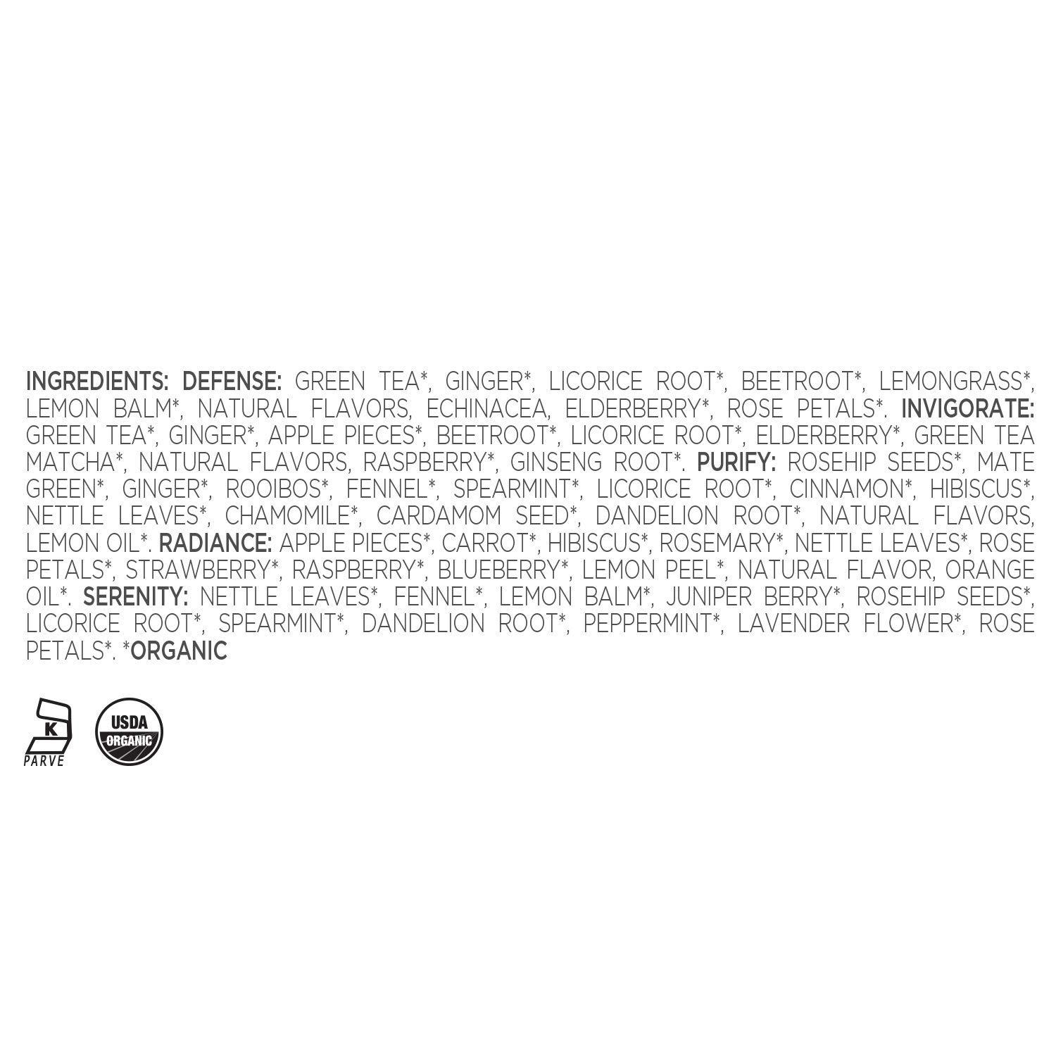 Tea Forte Tea Forte Wellbeing Organic Wellness Tea, Petite Presentation Box, Sampler Gift Set With Assorted Variety Handcrafted Pyramid Infuser Bags - Herbal, Green, 10 Count (Pack of 1)