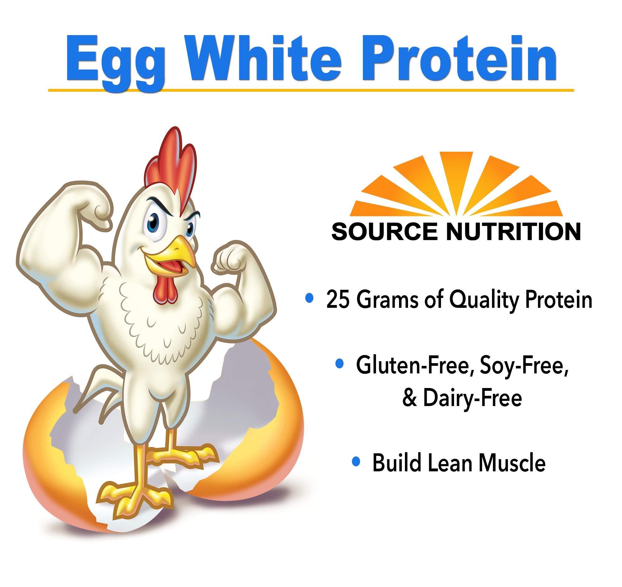 TradeKing 1 lb Egg White Protein Powder by Source Nutrition - 25 Grams Protein, Build Lean Muscle, Dairy Free - Milk Chocolate