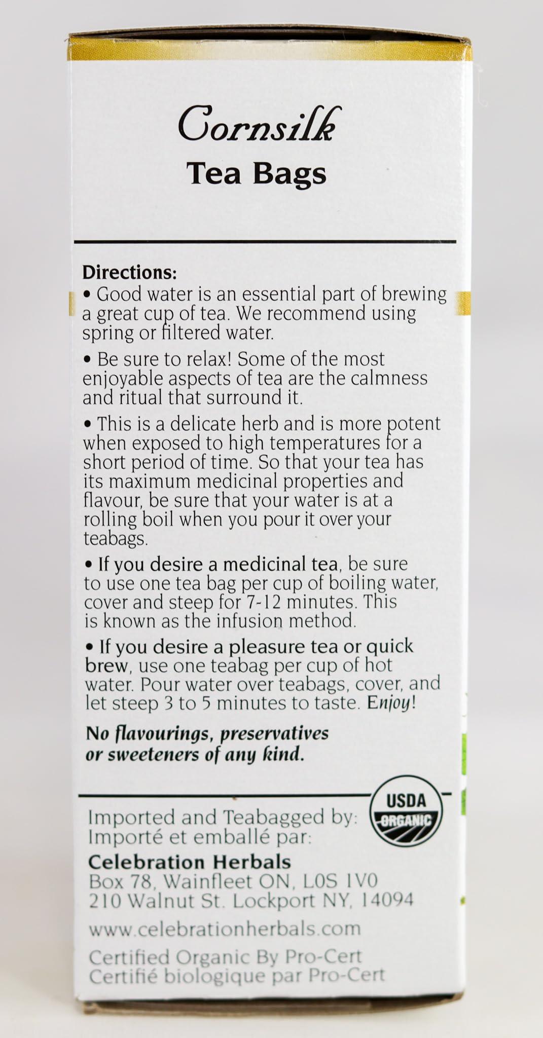 Celebration Herbals Celebration Herbals Organic Cornsilk Tea Caffeine Free - 24 Herbal Tea Bags