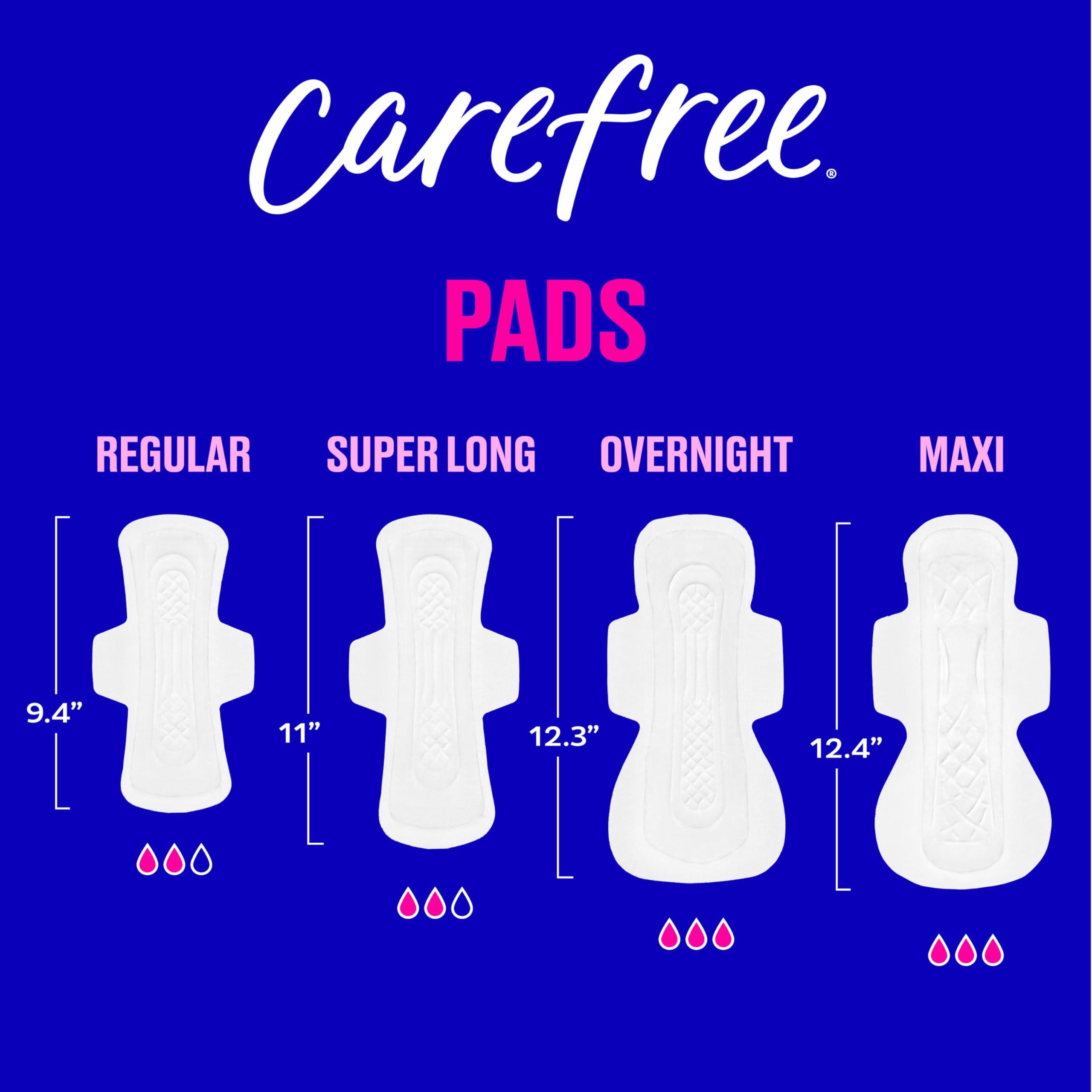 Carefree Carefree Ultra Thin Pads for Women, Super/Long Pads With Wings, 28ct | Carefree Pads, Feminine Care, Period Pads & Postpartum Pads | 28ct (Pack of 1)