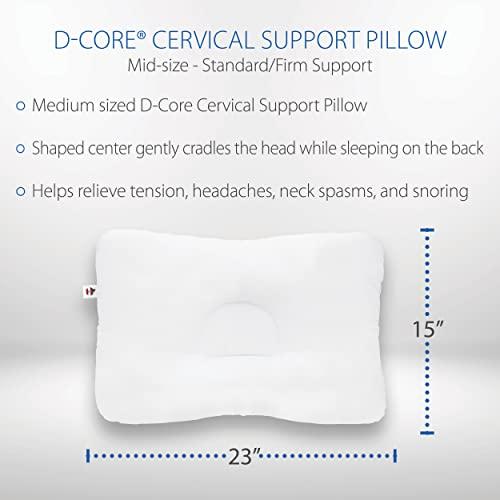 Core Products Core Products D-Core Cervical Support Pillow, Standard Firm, Midsize