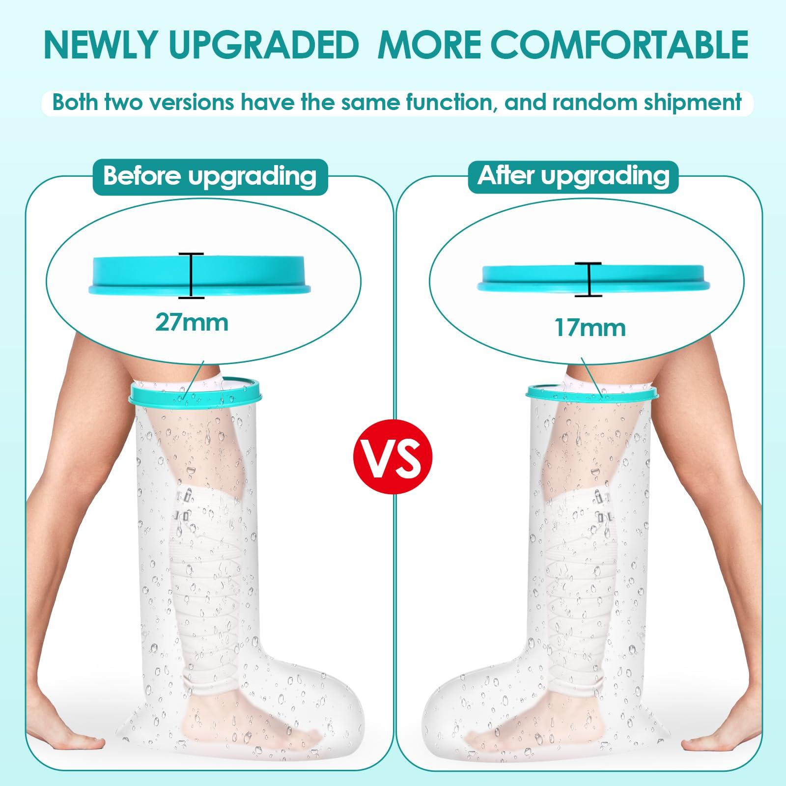 WirtuQuiksy WirtuQuiksy Cast Covers For Shower Leg, Reusable Waterproof Bandages and Cast Cover, Leg Cover For Showering After Surgery