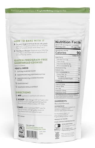 King Arthur King Arthur, Almond Flour, Certified Gluten-Free, Non-GMO Project Verified, Certified Kosher, Finely Ground, 16 Ounces