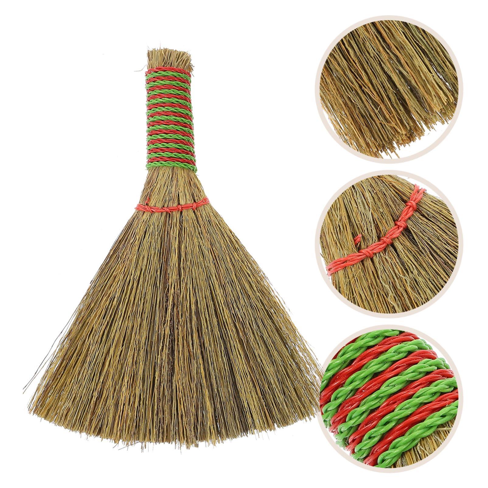 PACKOVE PACKOVE 2pcs Kitchen Cleaning Broom Car Diffuser Handle Broomstick Sweeping Broom Chinese Broom Short Handle Broom Small Whisk Broom Garden Broom Child Miscanthus Cleaning Sweep Portable