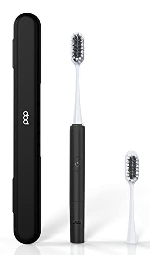 Pop Sonic Go Plus Sonic Toothbrushes for Adults w/Electric Toothbrush Case (Black) - Electric Toothbrush for Adults & Kids - Sonic Toothbrush w/ 2 Speeds - 18000-24000 Vibrations Per Minute