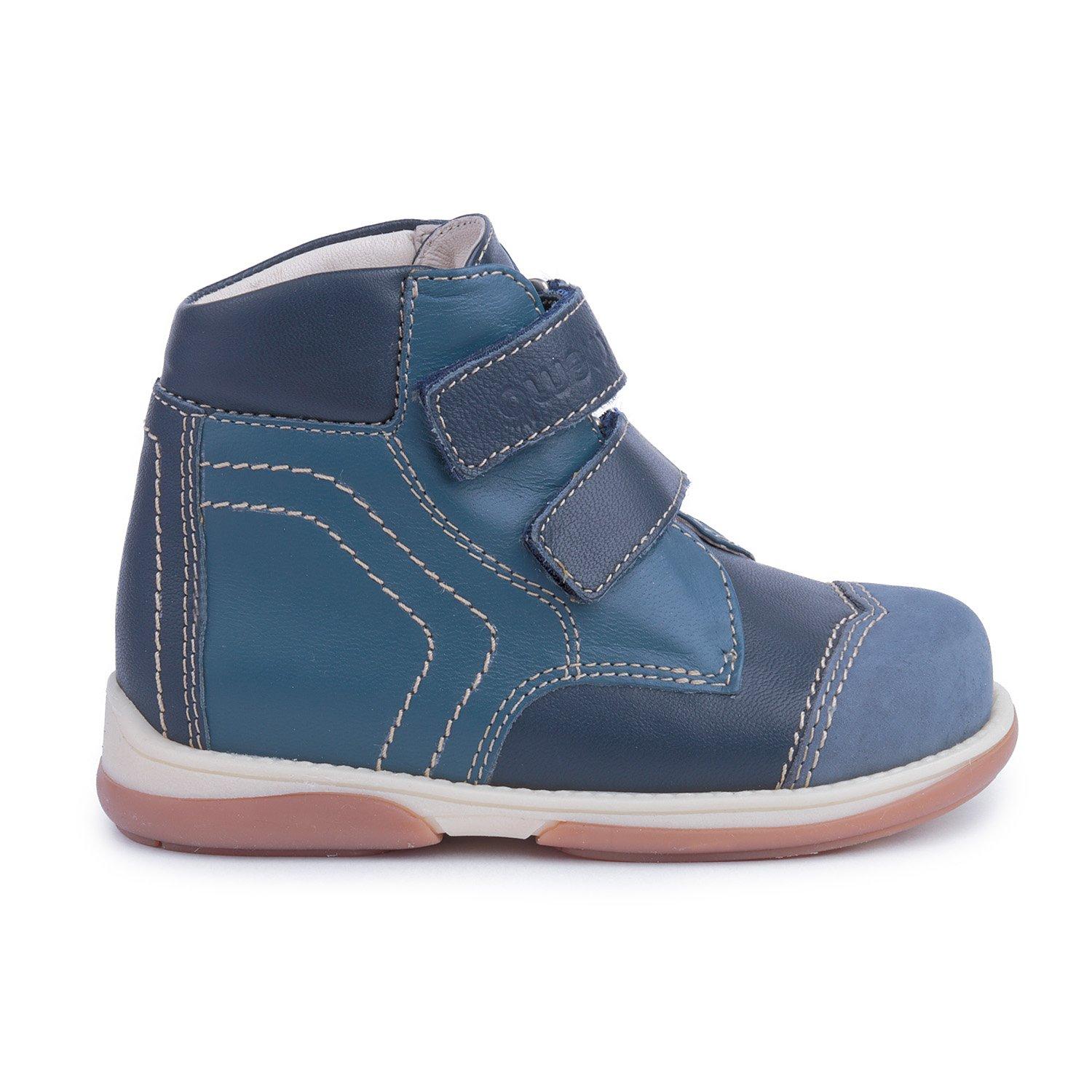 Memo Memo Kids Orthopedic Corrective High-Top Ankle Support AFO Brace-Like Shoes for Arch Supports to Treat and Prevent Tip Toe Walking Flat Feet in Toddler Boys, Navy Blue, 24 (8 M US Toddler)