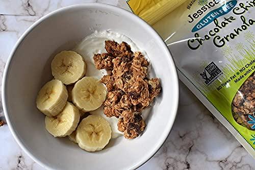 Jessica's Natural Foods Jessica's Natural Foods Gluten-Free Chocolate Chip Granola 11 oz. - All-Natural Granola, Non GMO Breakfast Cereal and Snack, Certified Gluten Free - Chocolate Chip