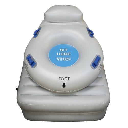 HelpUp HelpUp Inflatable Elderly Floor Assist Fall Recovery Chair Lift with Airlift Technology to Lift Fallen Seniors - Floor to Feet, Included Handheld Stand Aid, Grey - 300 lbs Capacity