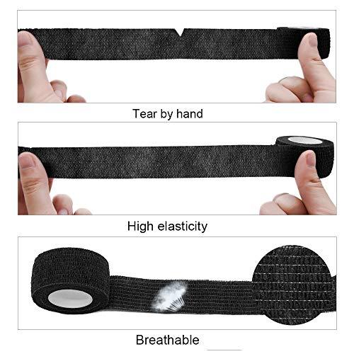 GooGou GooGou Self Adhesive Wrap Bandage Cohesive Bandage Breathable Self Adherent Wrap for Sprain Swelling and Soreness on Wrist and Ankle 10PCS 1 in X 14.7 ft (Green)