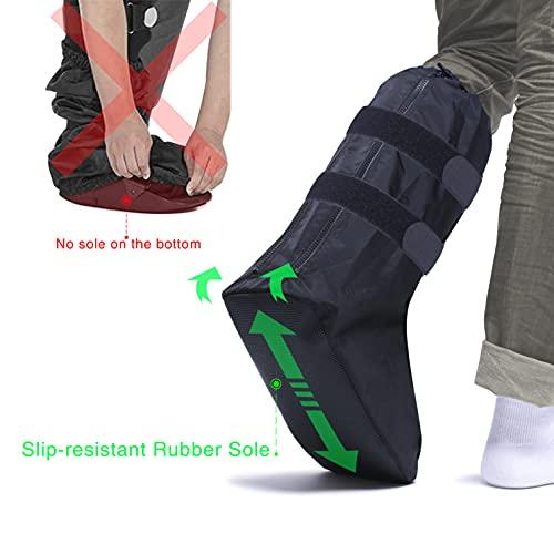 Life-C Life-C Walking Boot Cover Medical Cast Fracture Orthopedic Brace Leg Foot Support with Sole High Tall Black L