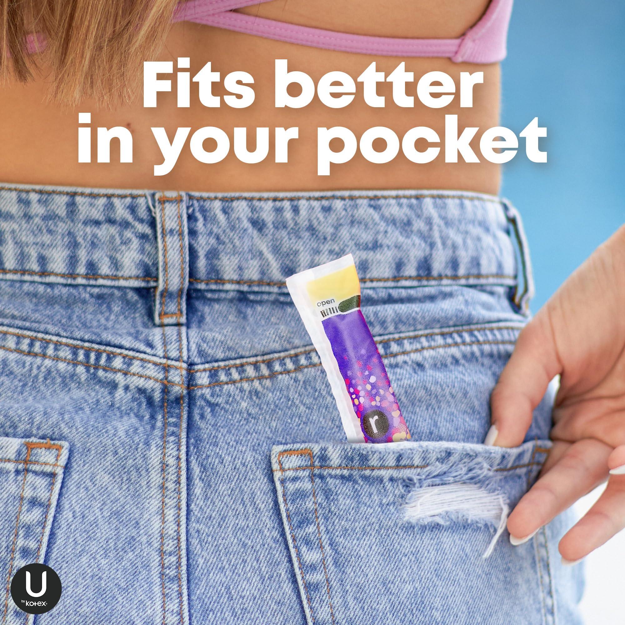 U by Kotex U by Kotex Click Compact Tampons, Regular Absorbency, Unscented, 128 Count (8 Packs of 16) (Packaging May Vary)