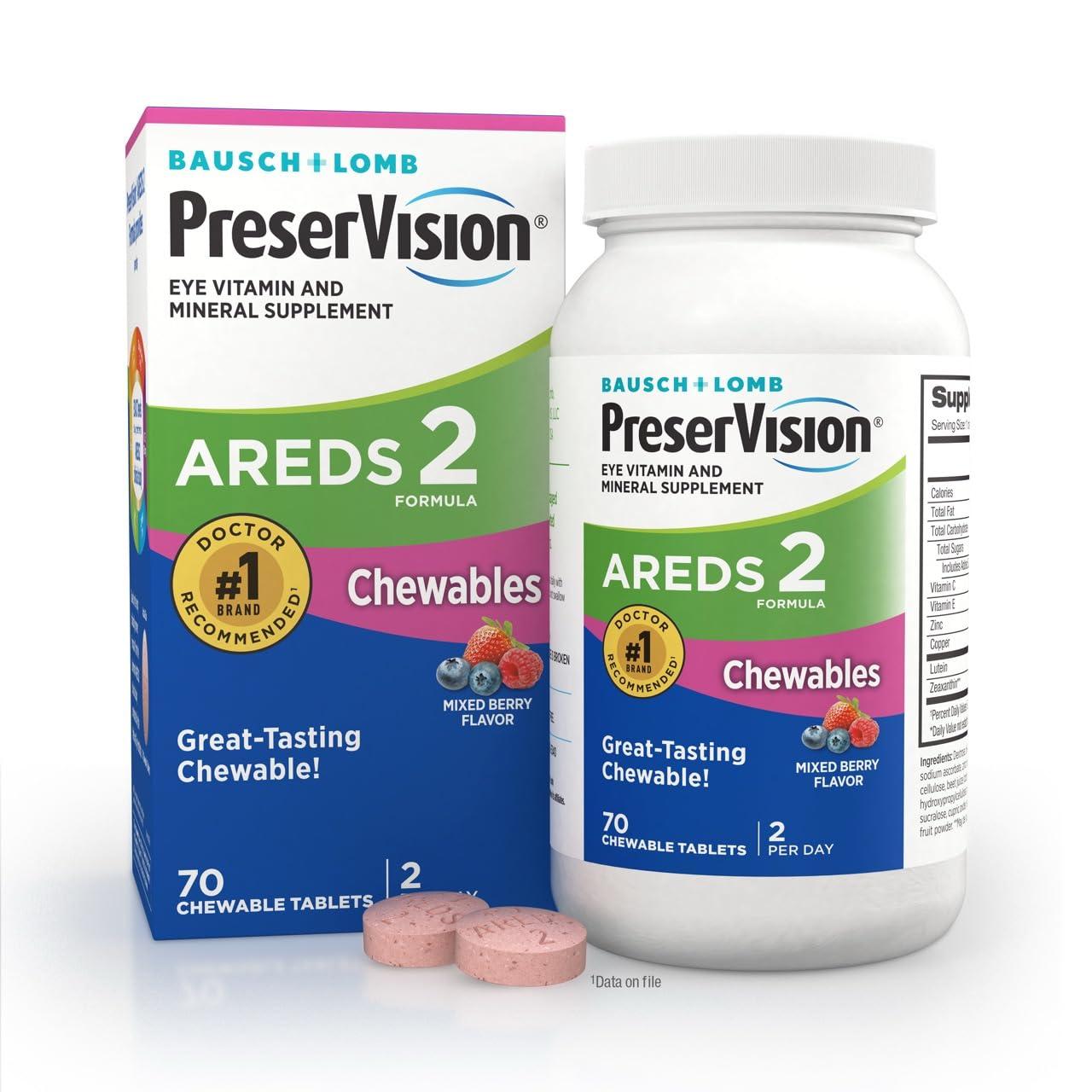 PreserVision PreserVision AREDS 2 Formula Vitamin & Mineral Supplement 70 ct Chewables