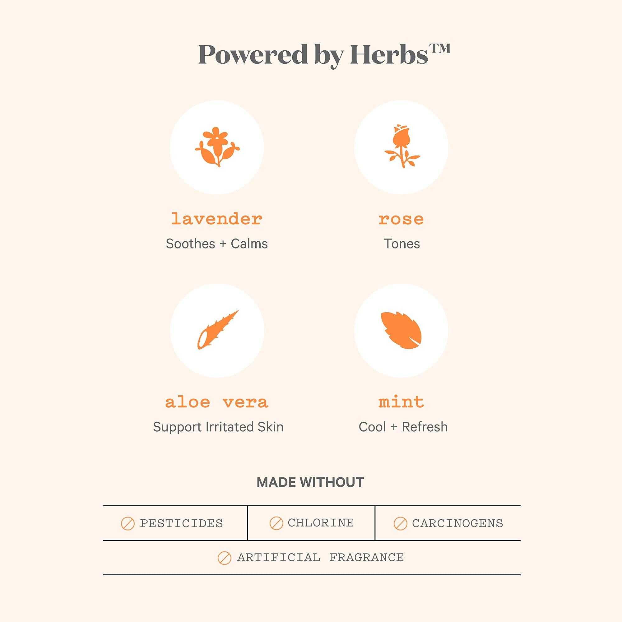 The Honey Pot The Honey Pot Company Clean Cotton Super Absorbency Pads, Herbal-Infused Pads with Wings, Plant-Derived Feminine & Menstrual Care  (Product) RED  16 ct.