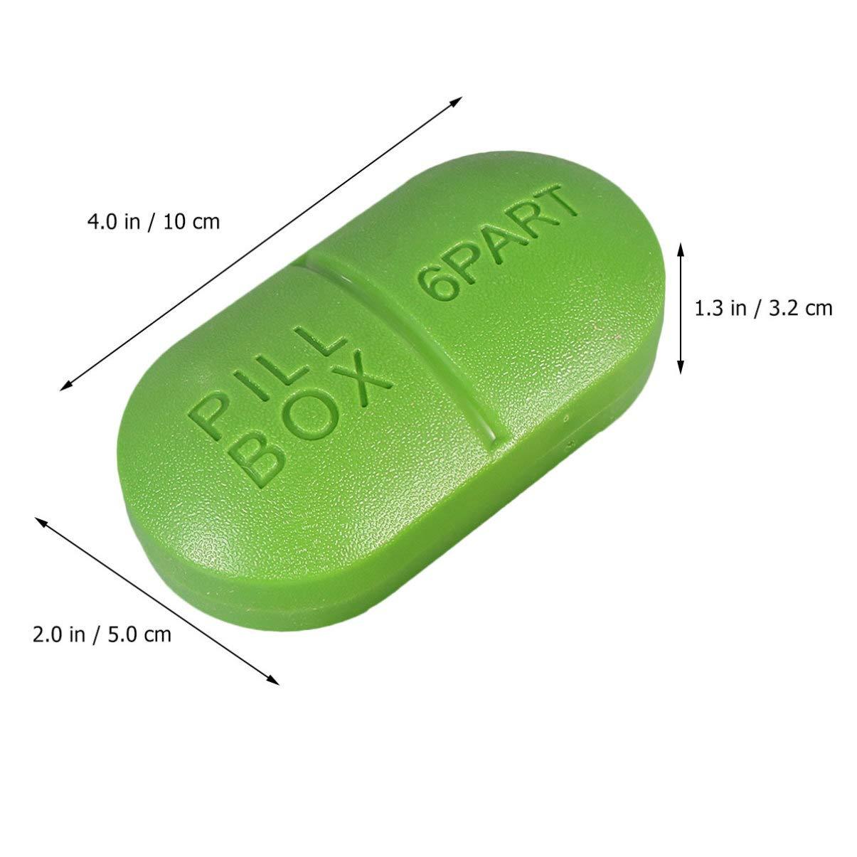 DOITOOL 2pcs Box Medicine Storage Case Pill Case Capsule Container