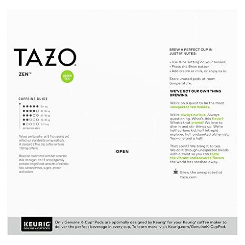 TAZO TAZO Tea K-Cups, Green Tea, Zen, Calming Tea, 16 Pods