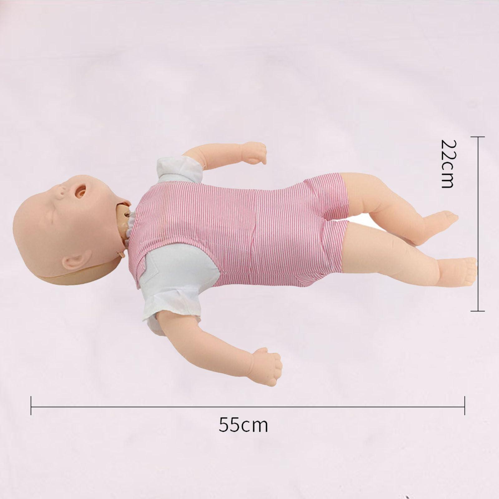 SUZLAZYR SUZLAZYR Infant CPR Manikin Infant Infarct Simulator Infant Airway Obstruction Training Dummy CPR Choking Mannequin for Medical First Aid Teaching