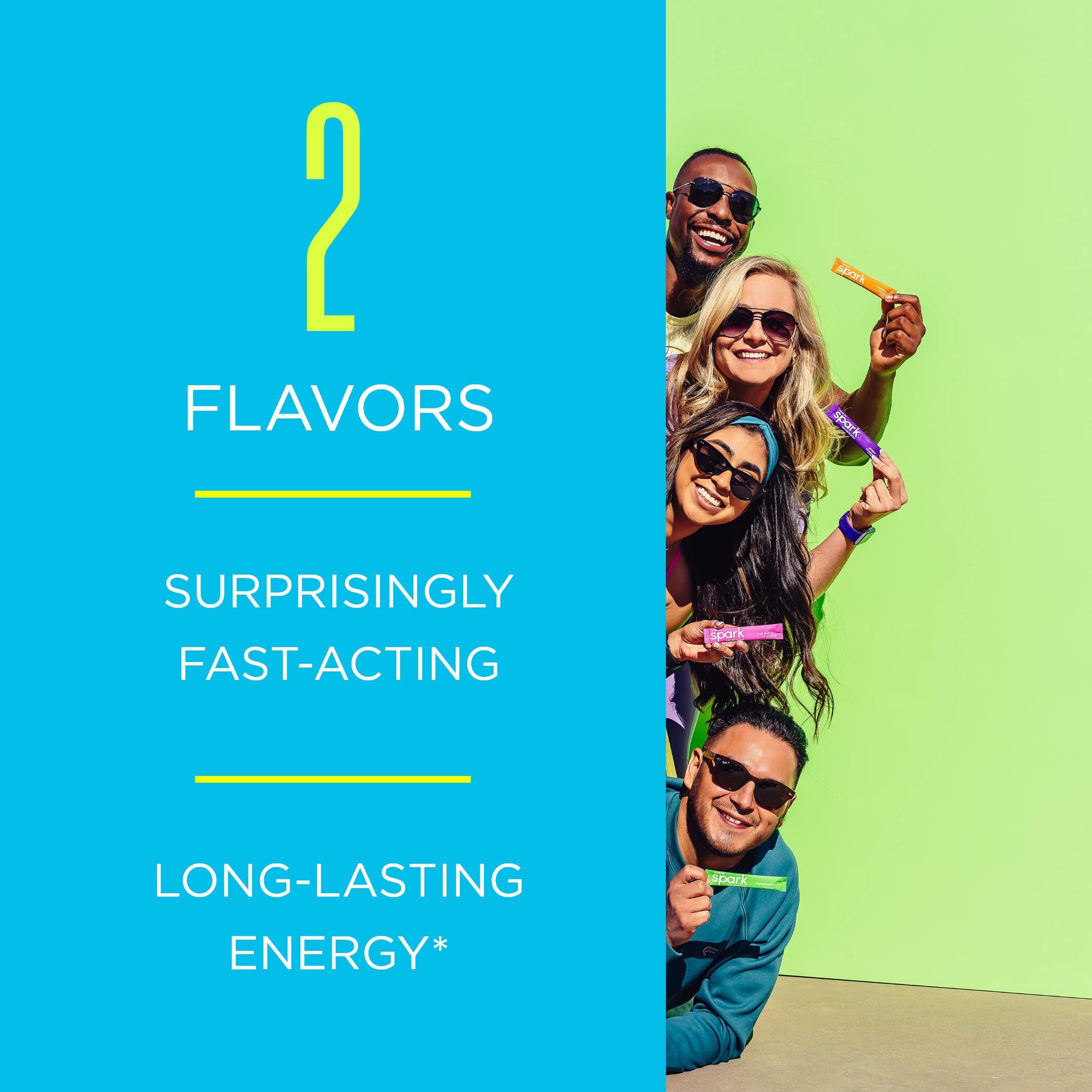 AdvoCare AdvoCare Spark Vitamin & Amino Acid Supplement - Sugar-Free Focus & Energy Drink Powder with Vitamins A, C, E & B-12 - Raspberry Lemonade, 14 Stick Packs