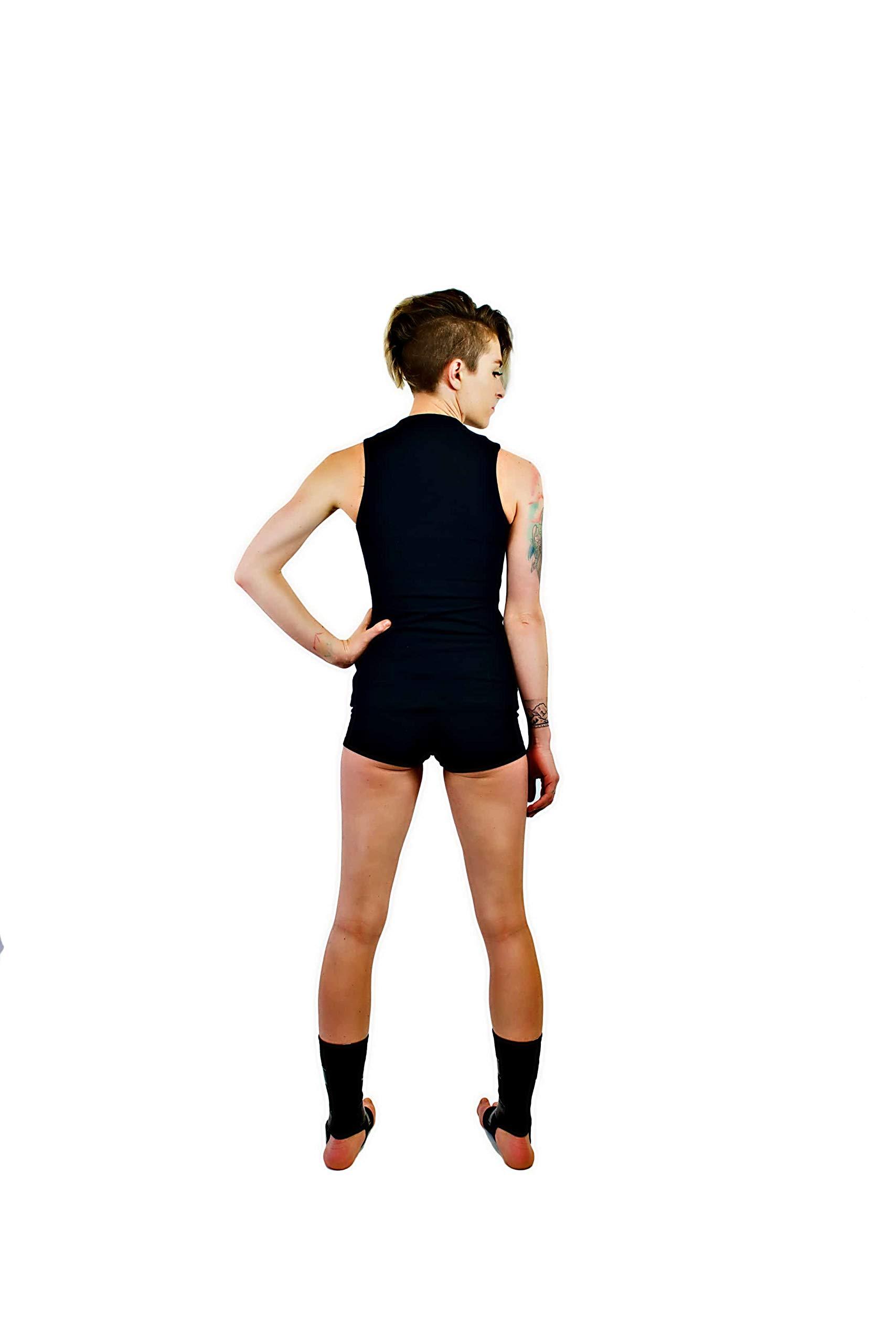 Mighty Grip Mighty Grip Black Pole Dancing Ankle Protectors with Tack Strips for Gripping the Pole (X-Small)