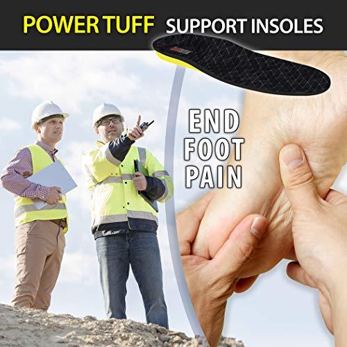 JOB SITE JobSite Power Tuff Anti-Fatigue Support Work Orthotic Insoles - Large