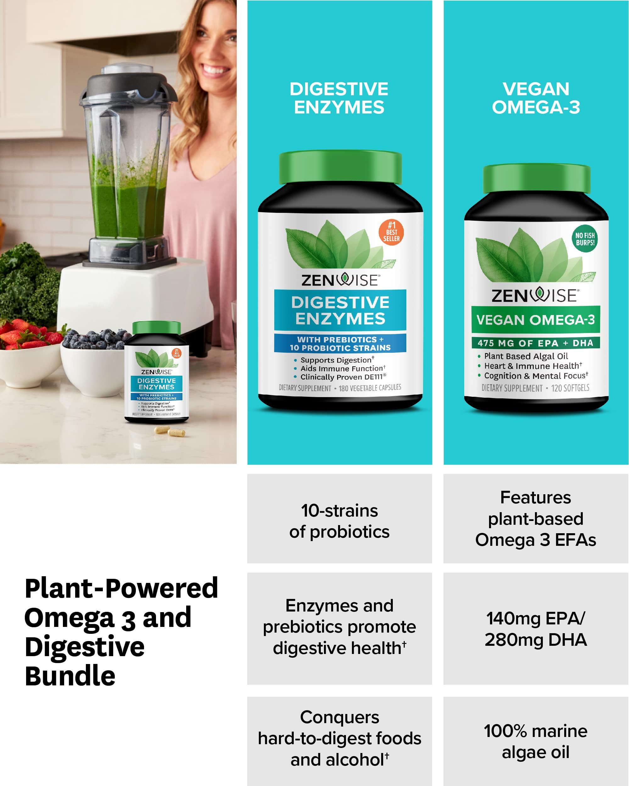 Zenwise Health Zenwise Health Digestive Enzymes Vegan Omega and Free Travel Tin
