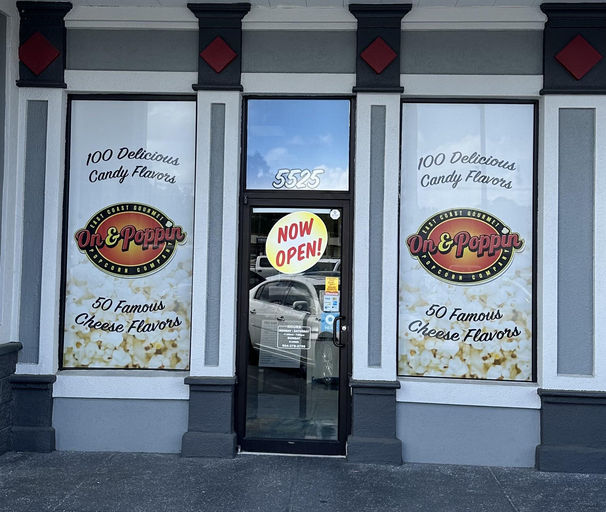 On & Poppin East Coast Gourmet Popcorn Company Red Hot Cinnamon Popcorn