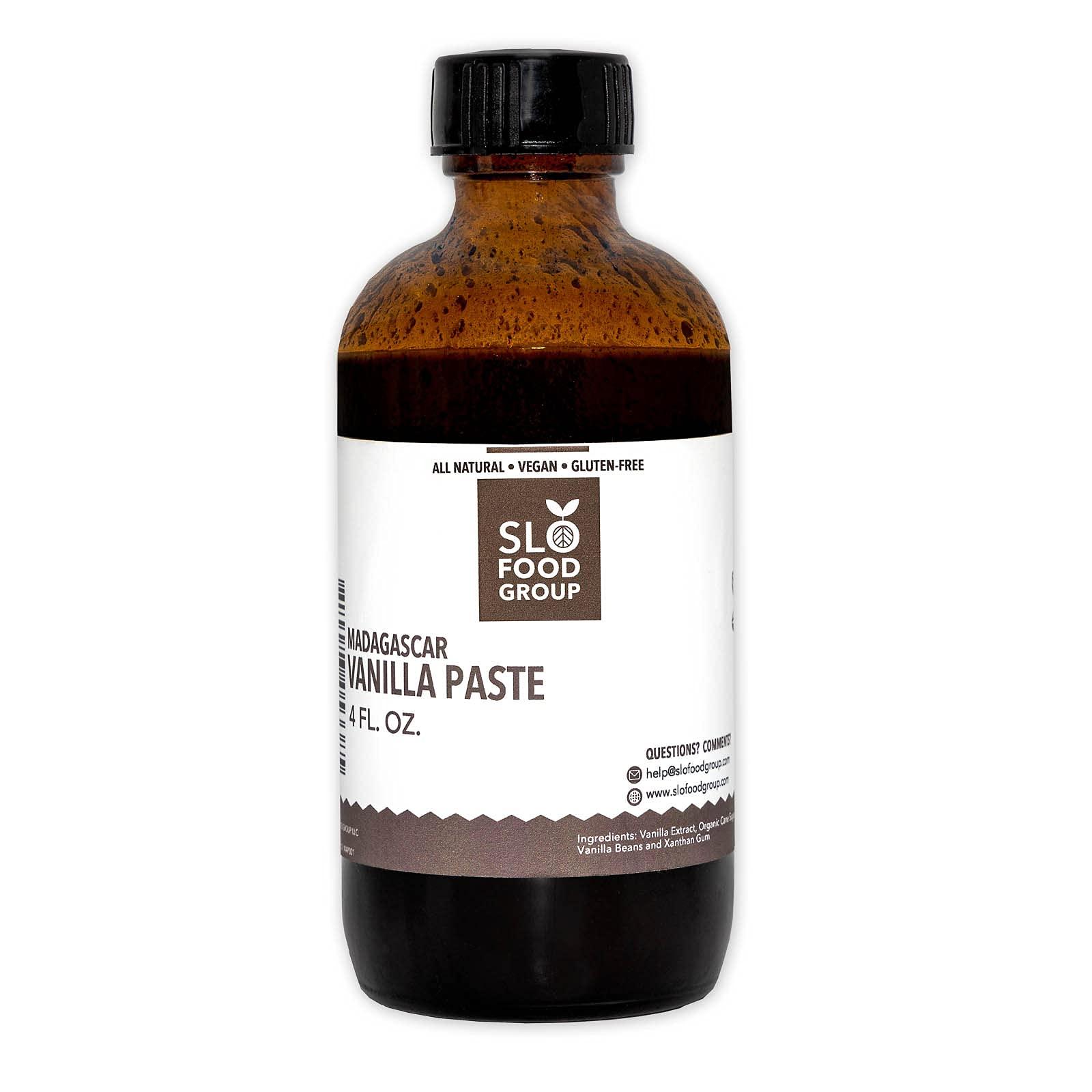 Slofoodgroup Slofoodgroup Madagascar Vanilla Bean Paste - Pure Vanilla Bean Paste for Baking and Cooking 4 Oz.