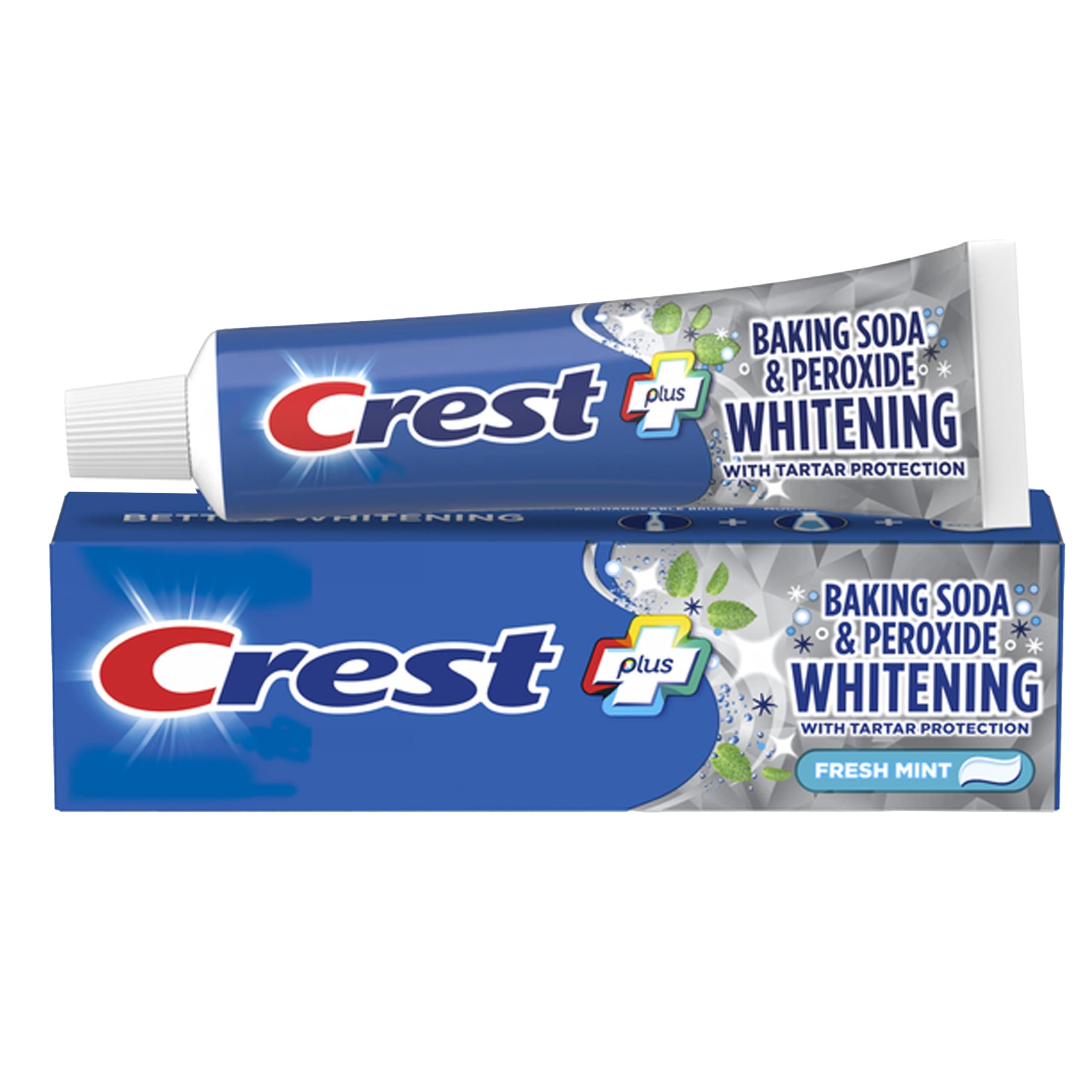 Crest Crest Baking Soda & Peroxide Whitening Toothpaste with Tartar Protection, Fresh Mint 4.2 oz (119) - Pack of 2