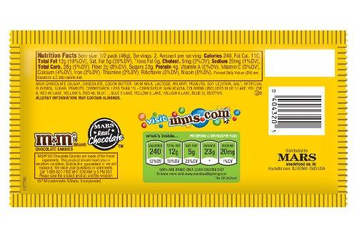 M&M'S M&M'S Peanut Chocolate Candy Sharing Size Pouch 3.27 Ounce (Pack of 24)