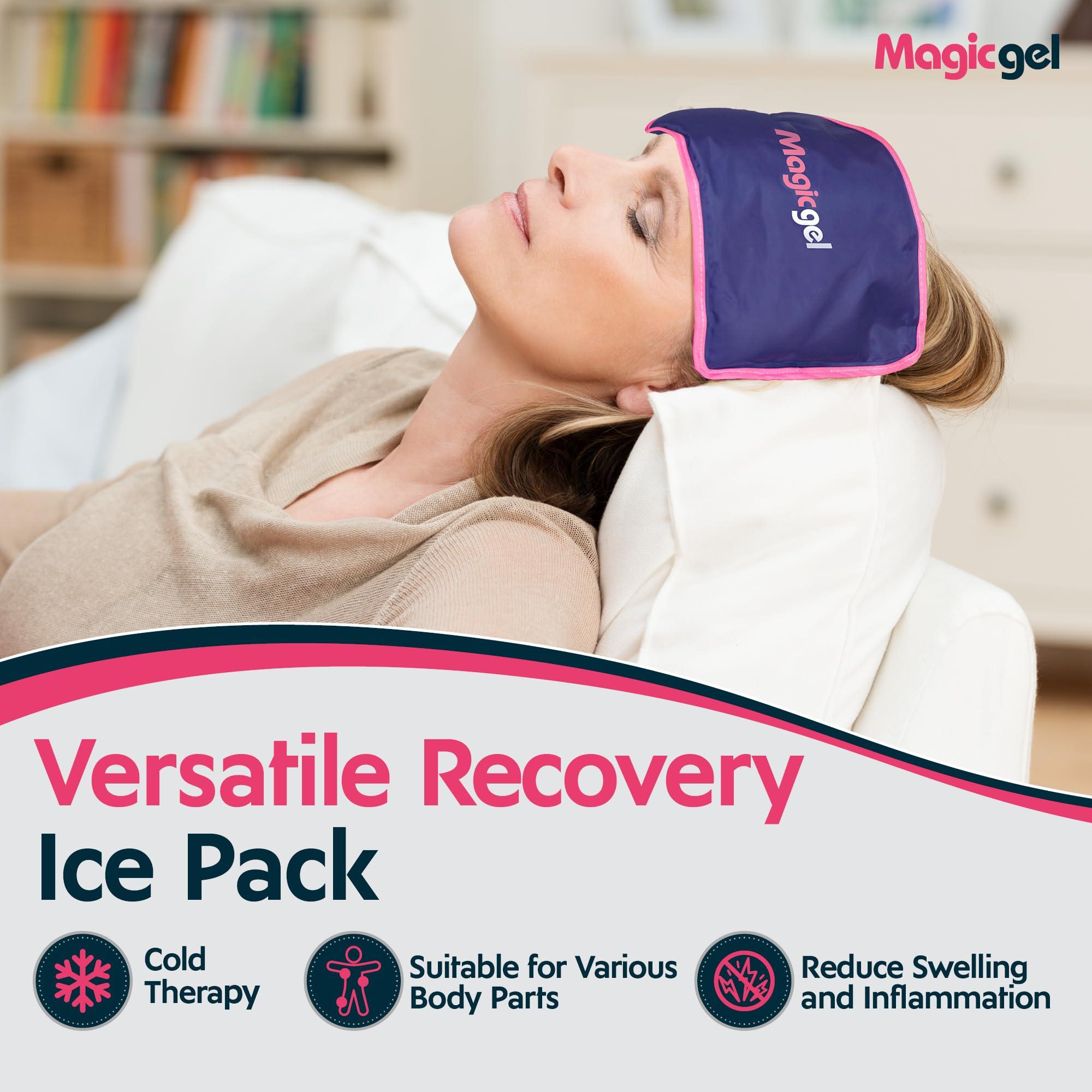 Magic Gel Magic Gel Premium Ice Pack - Reusable Gel Ice Pack (11.8\" x 7.8\") for Icing Injuries, Pain Relief, Cold Compress for Reducing Swelling - FSA HSA Eligible - | Flexible & Foldable 1 Count (Pack of 1)