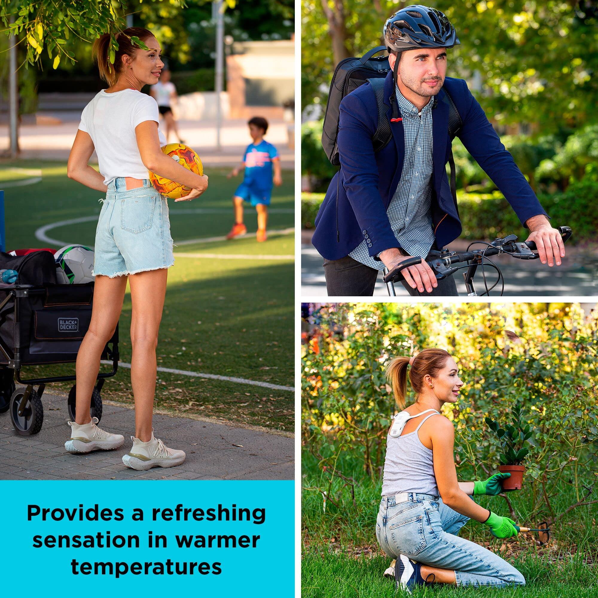 BLACK+DECKER BLACK+DECKER Comfortpak, Wearable Cooling and Heating Device, Cloud White (BCWCC101-10)