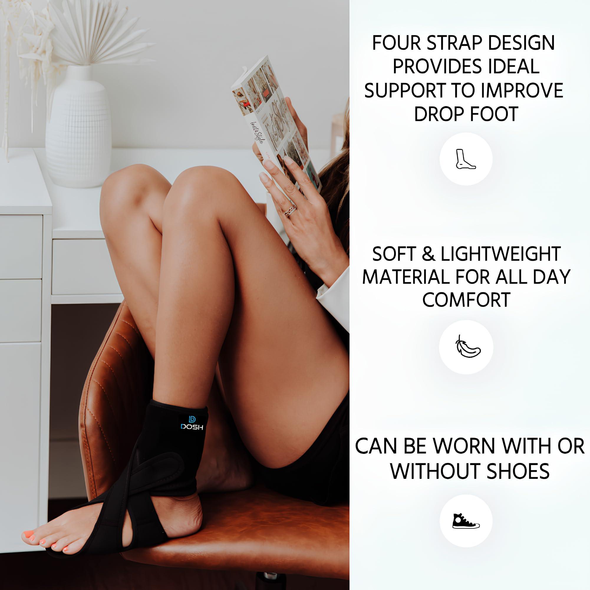 Dosh Dosh AFO Foot Drop Brace - Drop Foot Brace for Walking - AFO - Unisex (Right - One Size)