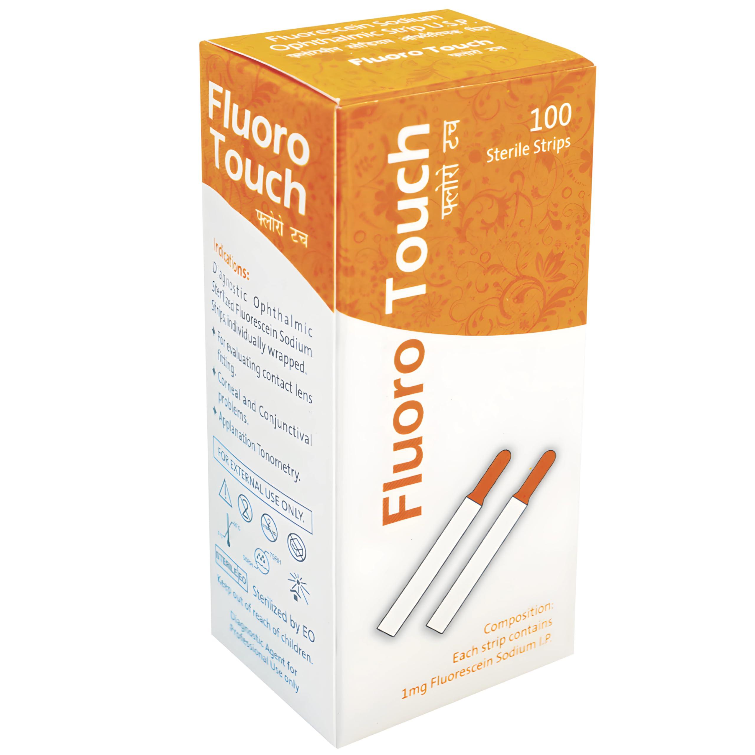 Cosmid Cosmid Ophthalmic Fluoro Touch Strips - 100, Cs308