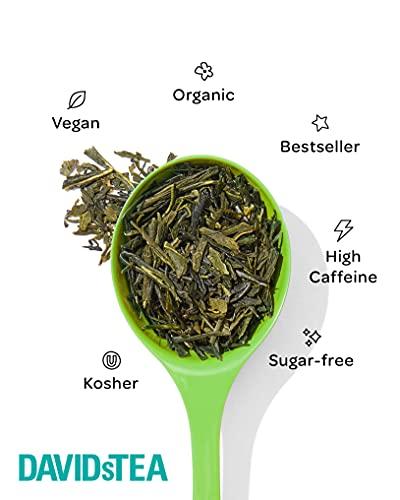 DAVIDsTEA DAVIDsTEA Organic Japanese Sencha Sachets Tea Bags, Premium Green Tea in 65 Sachet Tea Bags, 97.5 g / 3.43 oz