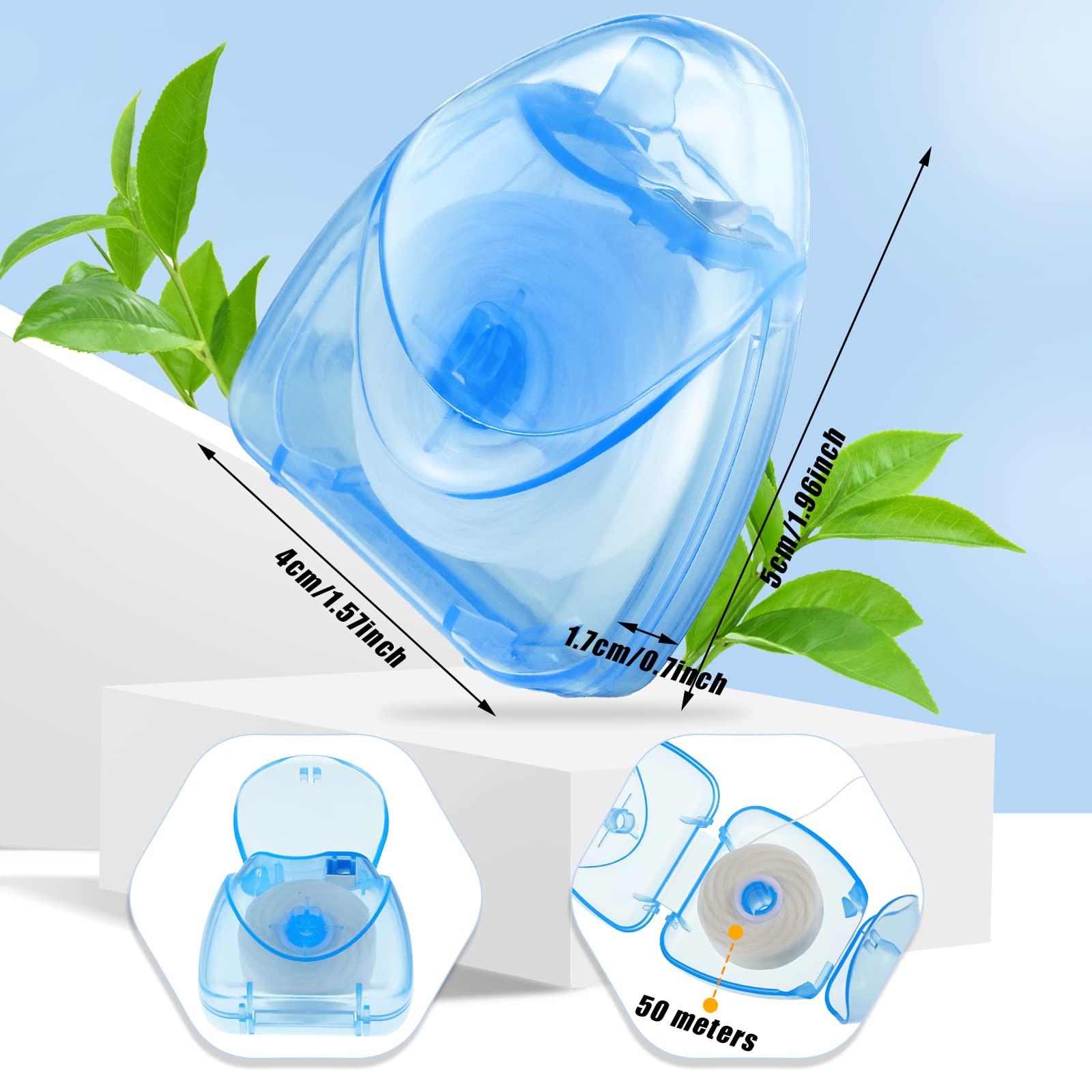 Patelai Patelai 24 Boxes Dental Floss Bulk Travel Floss Mini Dental Floss Mint Waxed Dental Floss for Adults, Each 164 ft/ 50 Meters