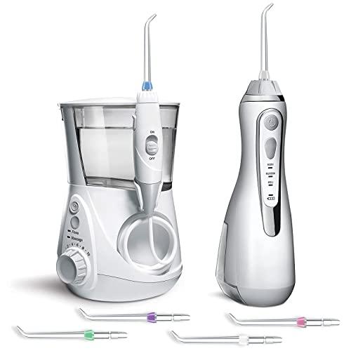 RAXSEG Flosser Replacement Tips for Waterpik Water Flosser, Reach Flosser Refill Heads Replacement Heads for Waterpik, Compatible with Waterpik Oral Irrigator & Dental Flosser(6 Classic Jet Tips)