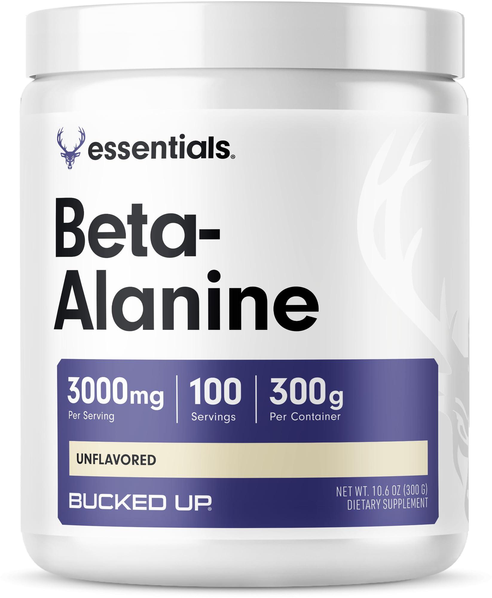 Bucked Up Bucked Up Beta Alanine 300mg Powder, Non-GMO, Gluten-Free, Unflavored (100 Servings)
