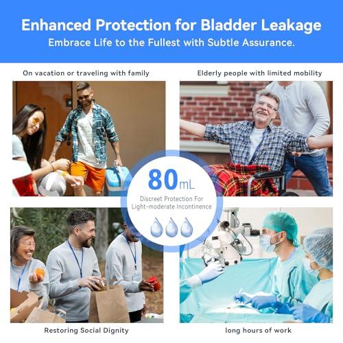 CARER Healthcare Incontinence Pregnancy Mens Incontinence Boxer Briefs 2PCS Leakproof Urinary Incontinence Underwear for Men with Front Absorbent Area for Bladder Leakage Protection, Instant Absorbency Mens Incontinence Underwear, Small