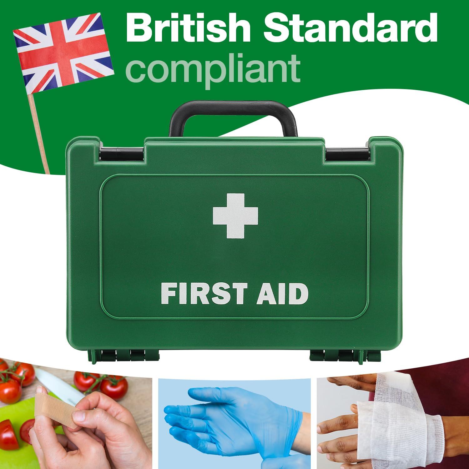 Safety First Aid Group Safety First Aid Group Economy First Aid Kit BS 8599 Compliant, Small Fully Stocked