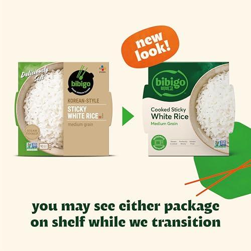 bibigo Bibigo Cooked Sticky White Rice - 6 Pack
