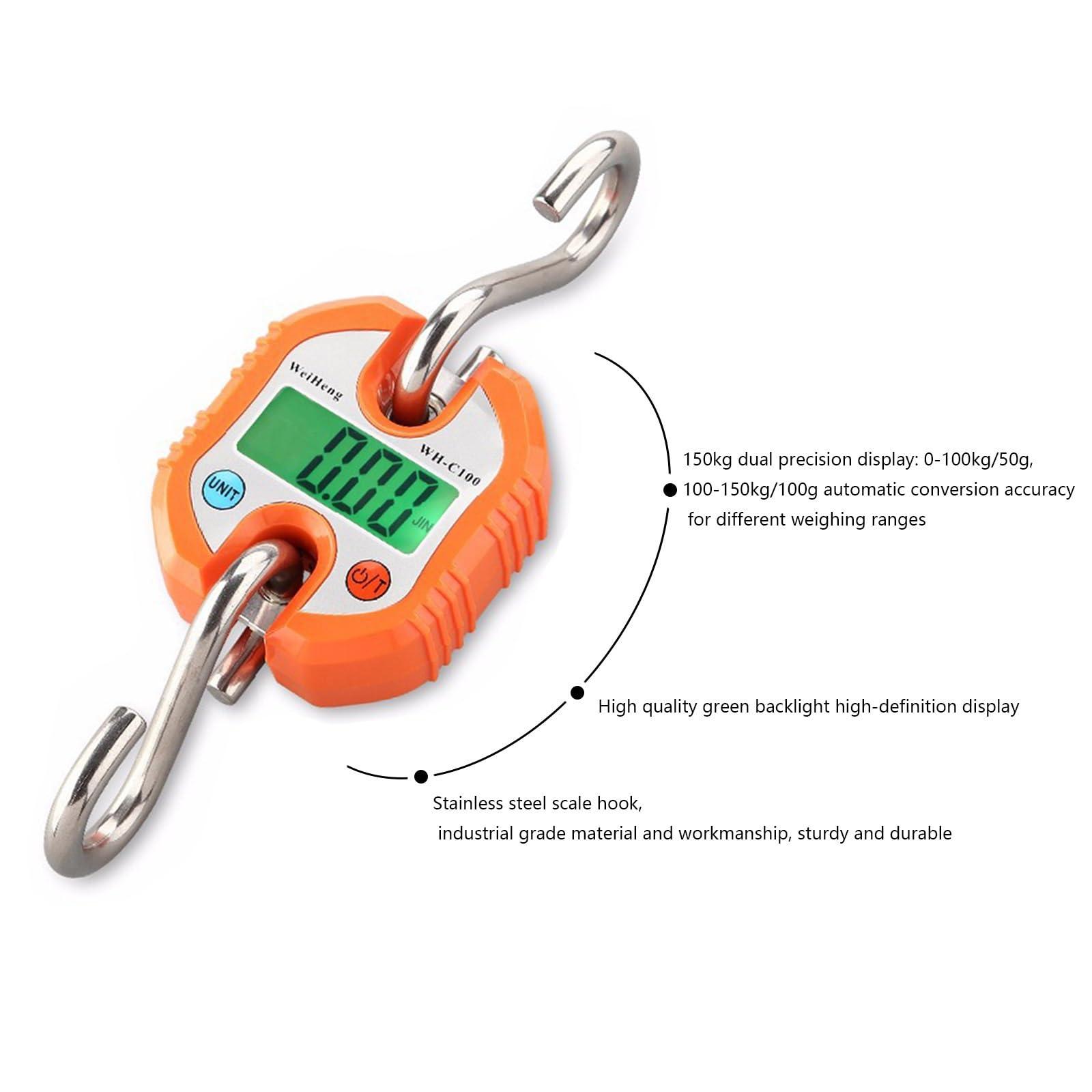 SsCor Hoyer Lift Scale for Hoyer Lifts for Home use Simple and Fast Hoyer Lift Scale Maximum Weight 330lb (Color : Orange)