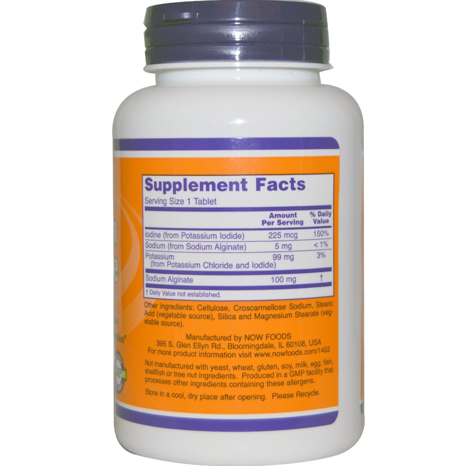 Now Foods Now Foods Potassium Plus Iodine, 180 Tablets