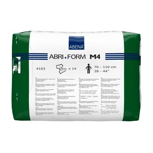 Abena Abena Abri-Form Comfort Plastic-Backed Briefs, Level 4, (Medium To Large Sizes) Medium, 14 Count