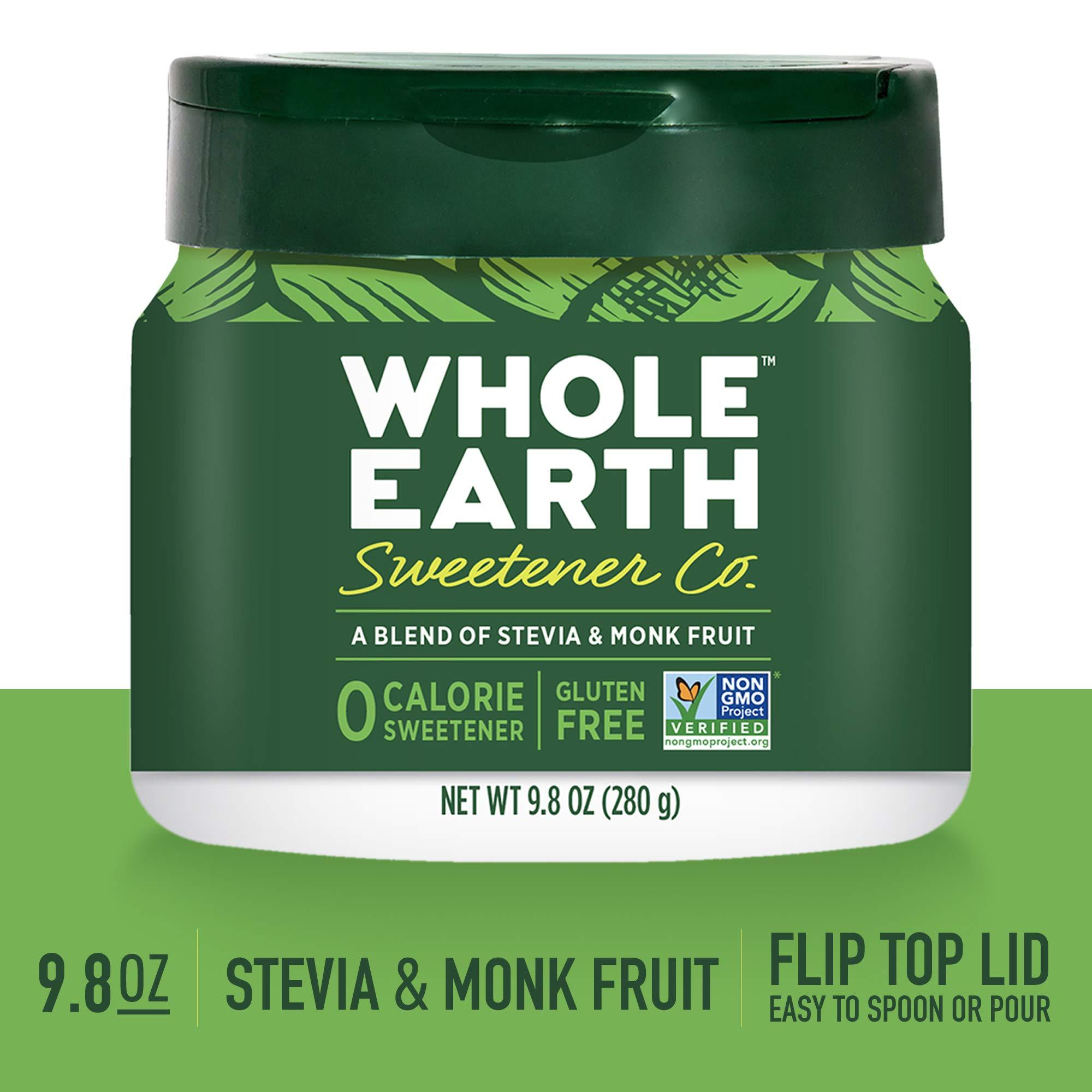 Whole Earth Sweetener Co. Whole Earth Stevia & Monk Fruit Sweetener Bundle (400 Count Packets + 9.8 Ounce Jar)