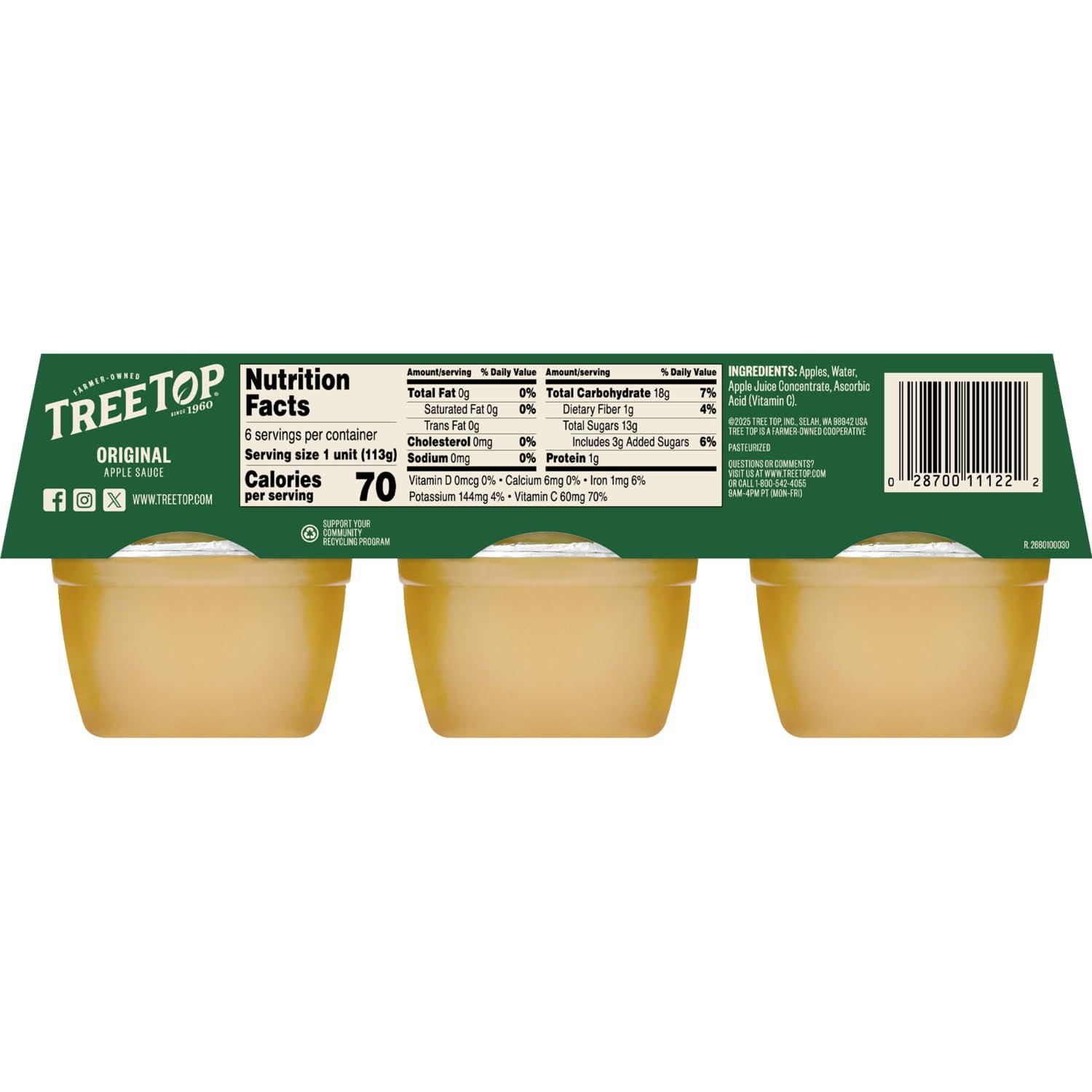 Tree Top Tree Top Original Apple Sauce, 6 Count (Pack of 6)